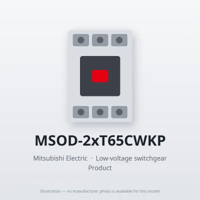 MSOD-2xT65CWKP Mitsubishi Low-voltage switchgear Magnetic Starter