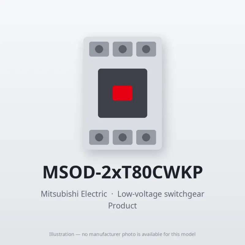 MSOD-2xT80CWKP Mitsubishi Low-voltage switchgear Magnetic Starter