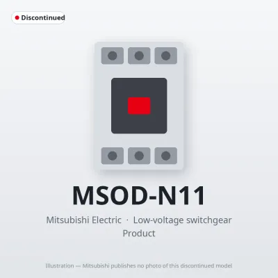 MSOD-N11 Mitsubishi Low-voltage switchgear Magnetic Starter