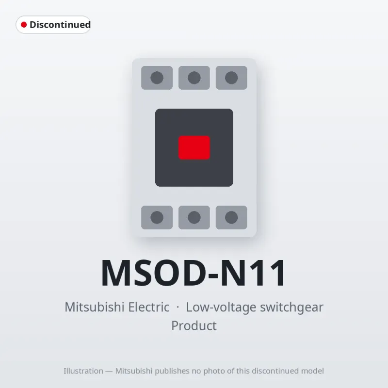 MSOD-N11 Mitsubishi Low-voltage switchgear Magnetic Starter