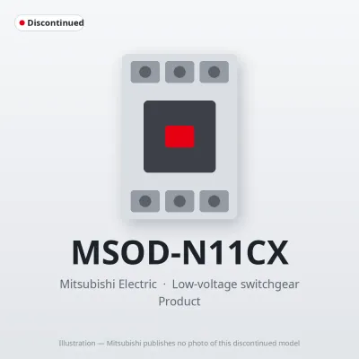MSOD-N11CX Mitsubishi Low-voltage switchgear Magnetic Starter