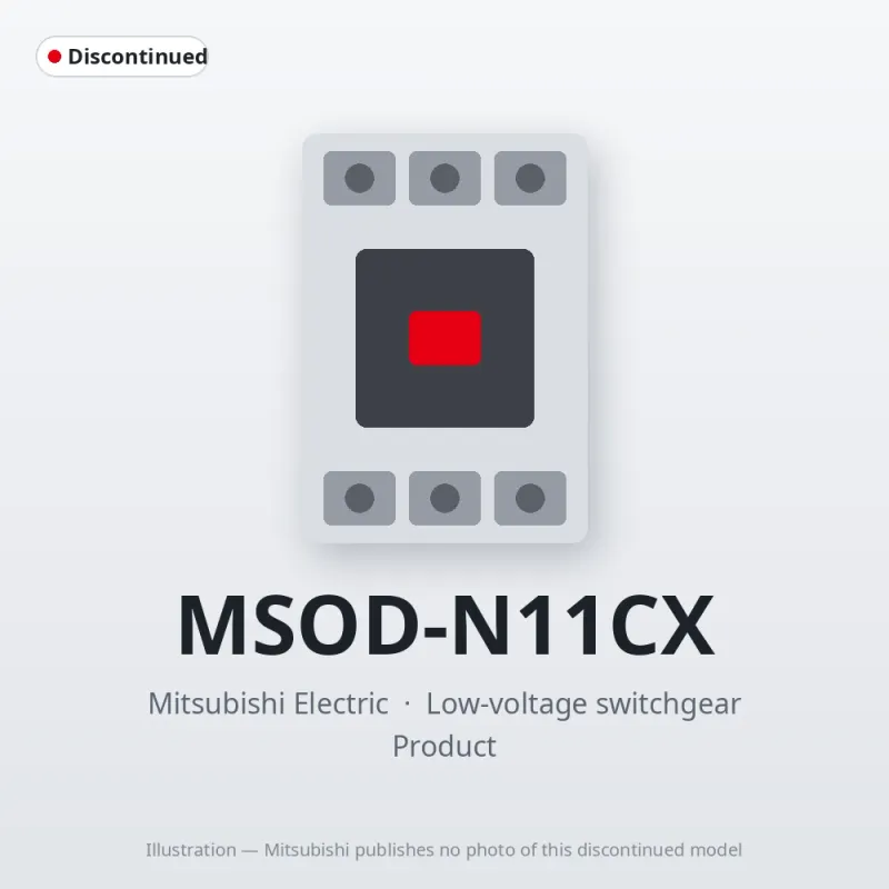 MSOD-N11CX Mitsubishi Low-voltage switchgear Magnetic Starter