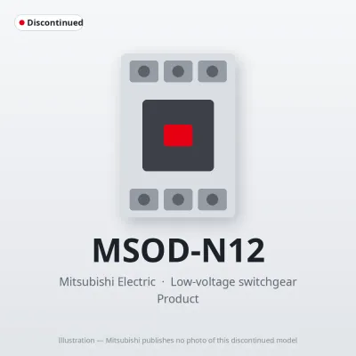 MSOD-N12 Mitsubishi Low-voltage switchgear Magnetic Starter