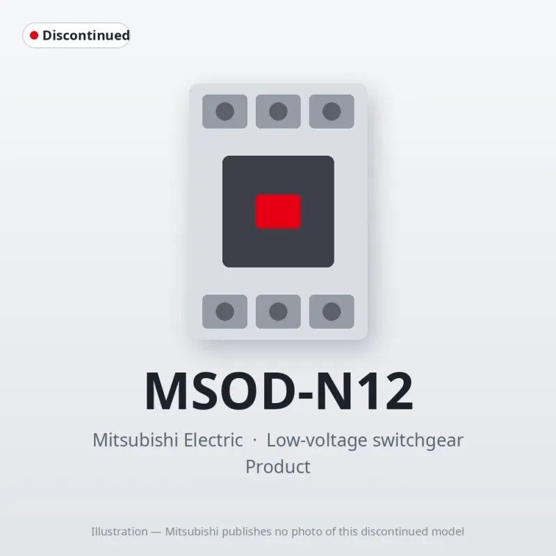 MSOD-N12 Mitsubishi Low-voltage switchgear Magnetic Starter
