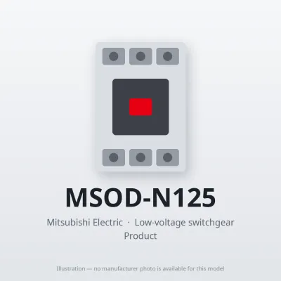 MSOD-N125 Mitsubishi Low-voltage switchgear Magnetic Starter