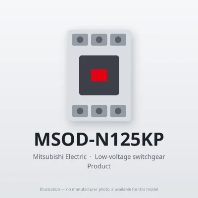 MSOD-N125KP Mitsubishi Low-voltage switchgear Magnetic Starter