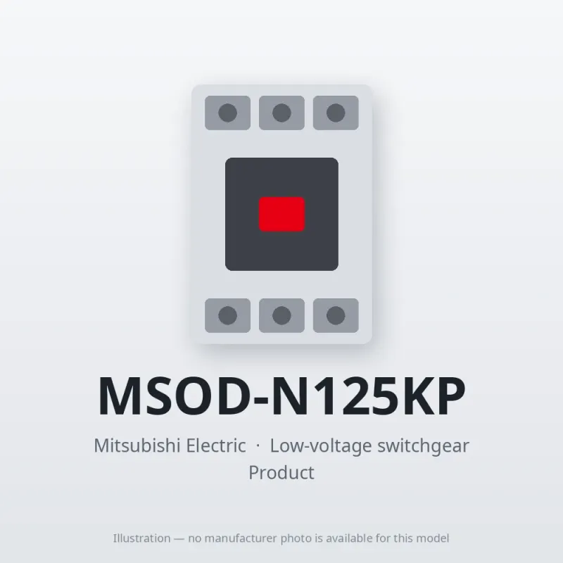 MSOD-N125KP Mitsubishi Low-voltage switchgear Magnetic Starter