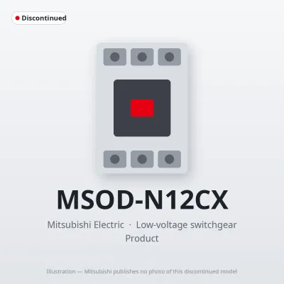 MSOD-N12CX Mitsubishi Low-voltage switchgear Magnetic Starter
