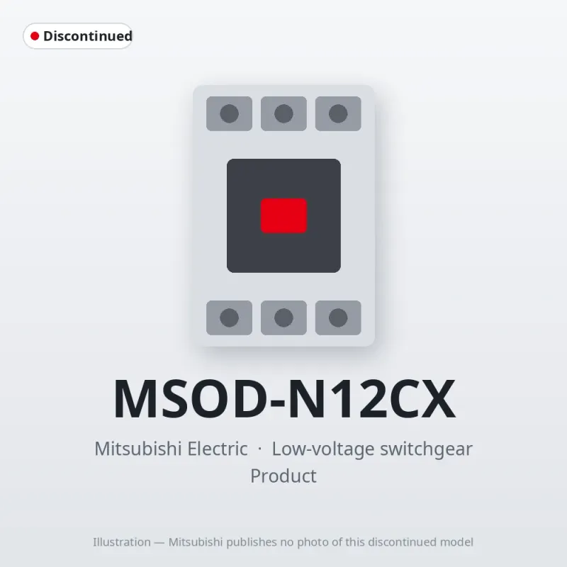 MSOD-N12CX Mitsubishi Low-voltage switchgear Magnetic Starter