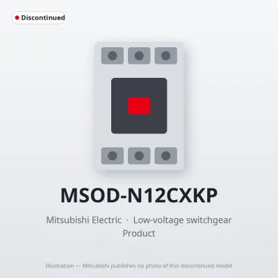 MSOD-N12CXKP Mitsubishi Low-voltage switchgear Magnetic Starter