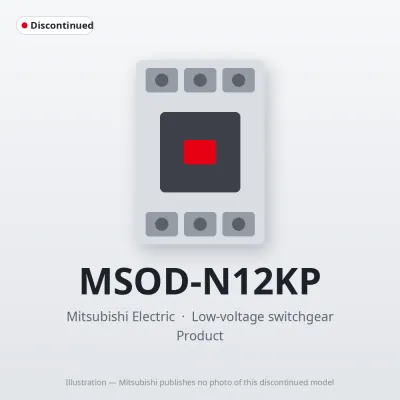 MSOD-N12KP Mitsubishi Low-voltage switchgear Magnetic Starter