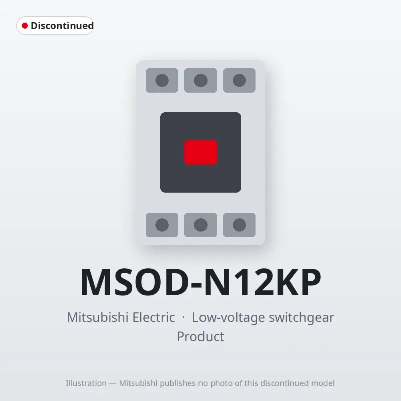 MSOD-N12KP Mitsubishi Low-voltage switchgear Magnetic Starter