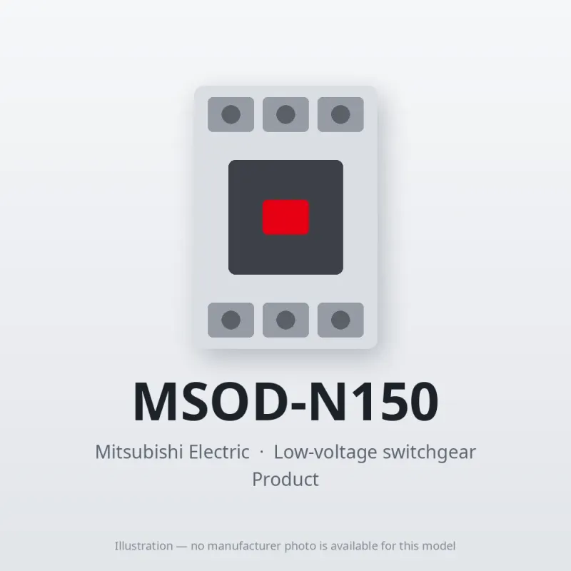 MSOD-N150 Mitsubishi Low-voltage switchgear Magnetic Starter