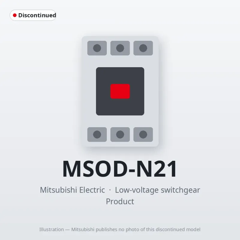 MSOD-N21 Mitsubishi Low-voltage switchgear Magnetic Starter