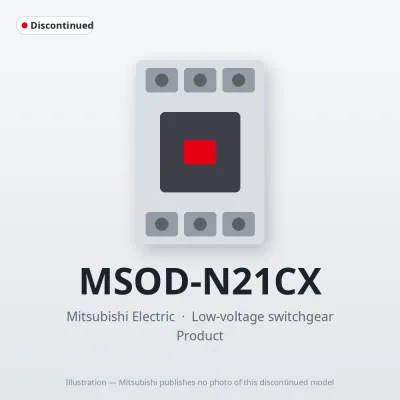 MSOD-N21CX Mitsubishi Low-voltage switchgear Magnetic Starter