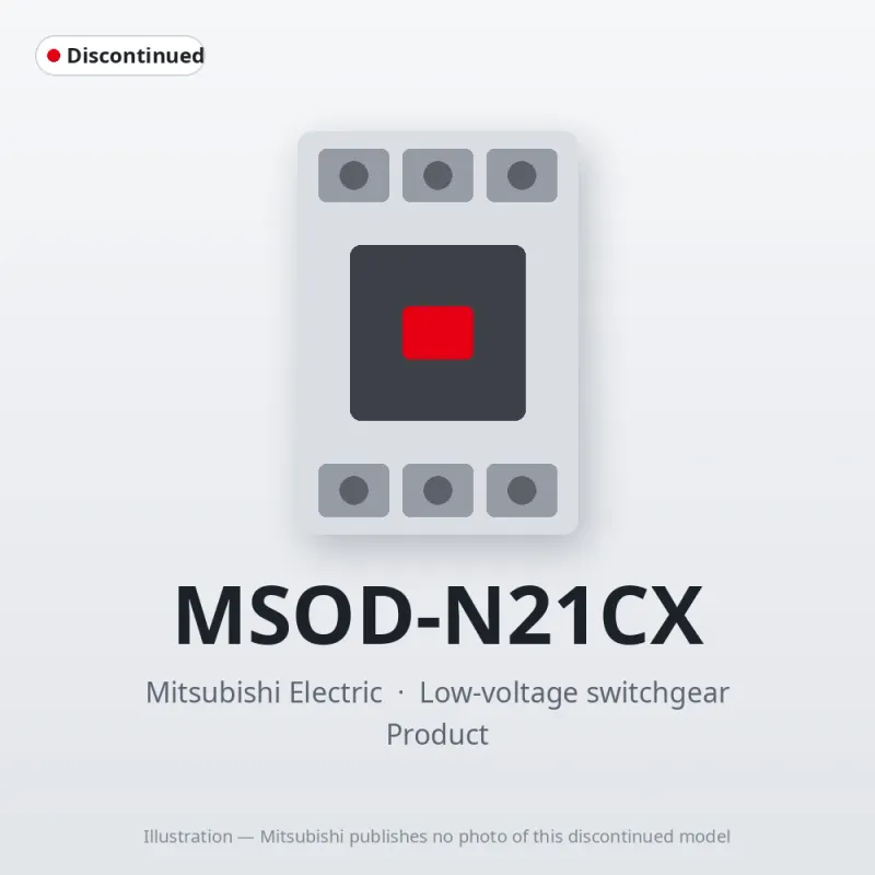 MSOD-N21CX Mitsubishi Low-voltage switchgear Magnetic Starter