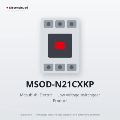MSOD-N21CXKP Mitsubishi Low-voltage switchgear Magnetic Starter