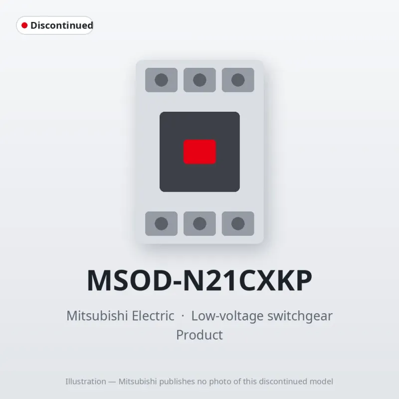 MSOD-N21CXKP Mitsubishi Low-voltage switchgear Magnetic Starter