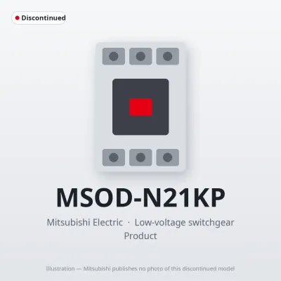 MSOD-N21KP Mitsubishi Low-voltage switchgear Magnetic Starter