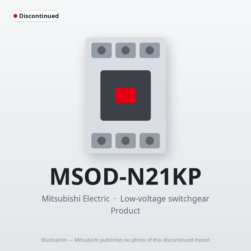 MSOD-N21KP Mitsubishi Low-voltage switchgear Magnetic Starter