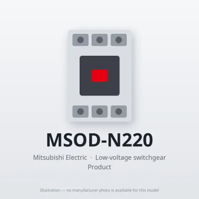 MSOD-N220 Mitsubishi Low-voltage switchgear Magnetic Starter