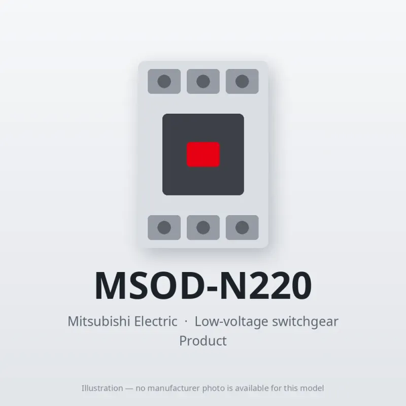 MSOD-N220 Mitsubishi Low-voltage switchgear Magnetic Starter