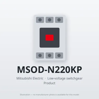 MSOD-N220KP Mitsubishi Low-voltage switchgear Magnetic Starter
