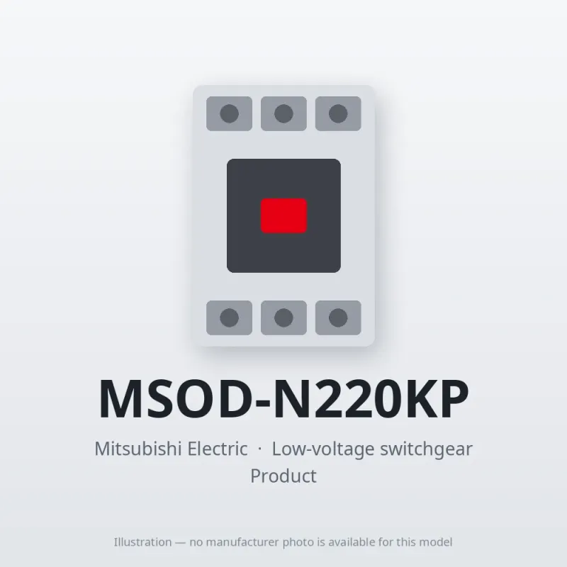 MSOD-N220KP Mitsubishi Low-voltage switchgear Magnetic Starter