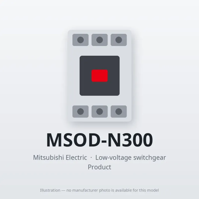 MSOD-N300 Mitsubishi Low-voltage switchgear Magnetic Starter