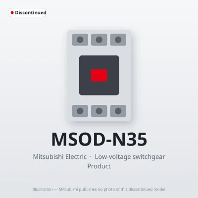 MSOD-N35 Mitsubishi Low-voltage switchgear Magnetic Starter