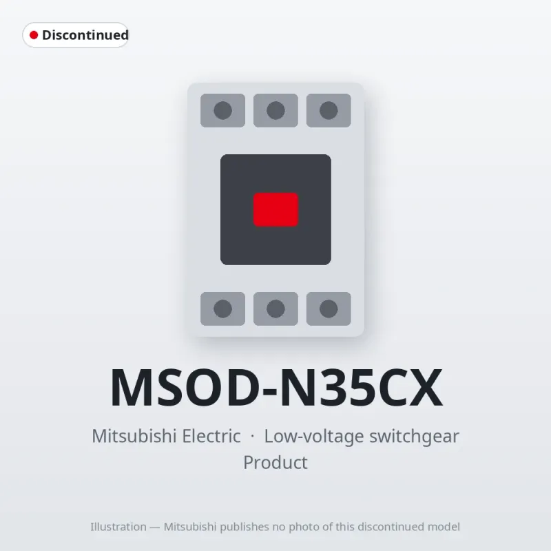 MSOD-N35CX Mitsubishi Low-voltage switchgear Magnetic Starter