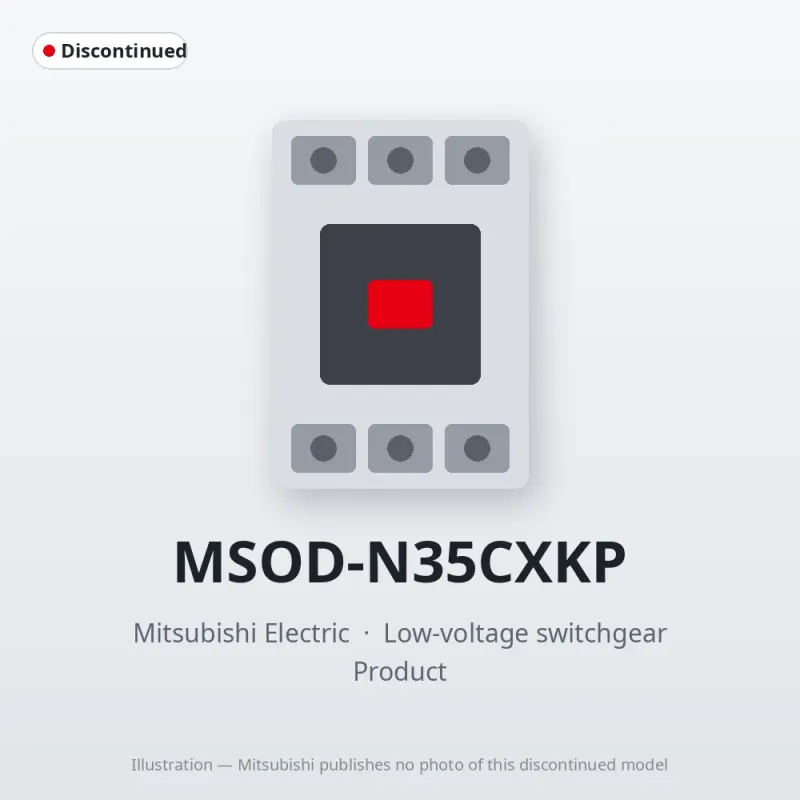 MSOD-N35CXKP Mitsubishi Low-voltage switchgear Magnetic Starter