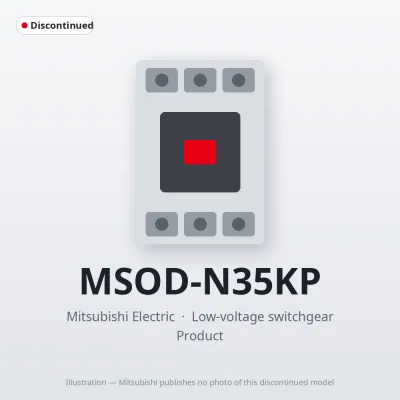 MSOD-N35KP Mitsubishi Low-voltage switchgear Magnetic Starter