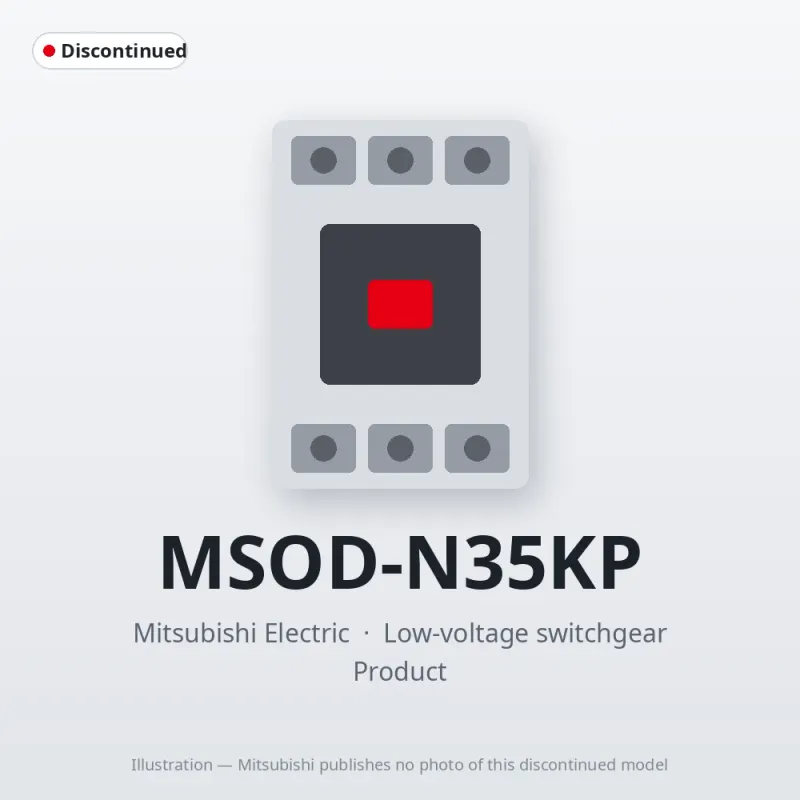MSOD-N35KP Mitsubishi Low-voltage switchgear Magnetic Starter