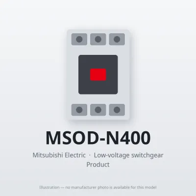 MSOD-N400 Mitsubishi Low-voltage switchgear Magnetic Starter