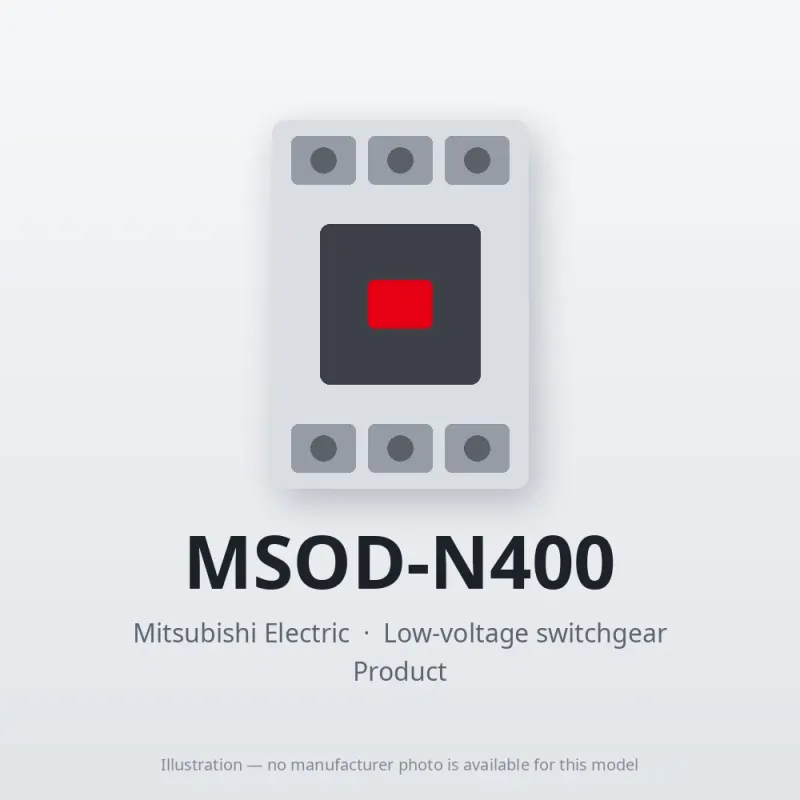MSOD-N400 Mitsubishi Low-voltage switchgear Magnetic Starter