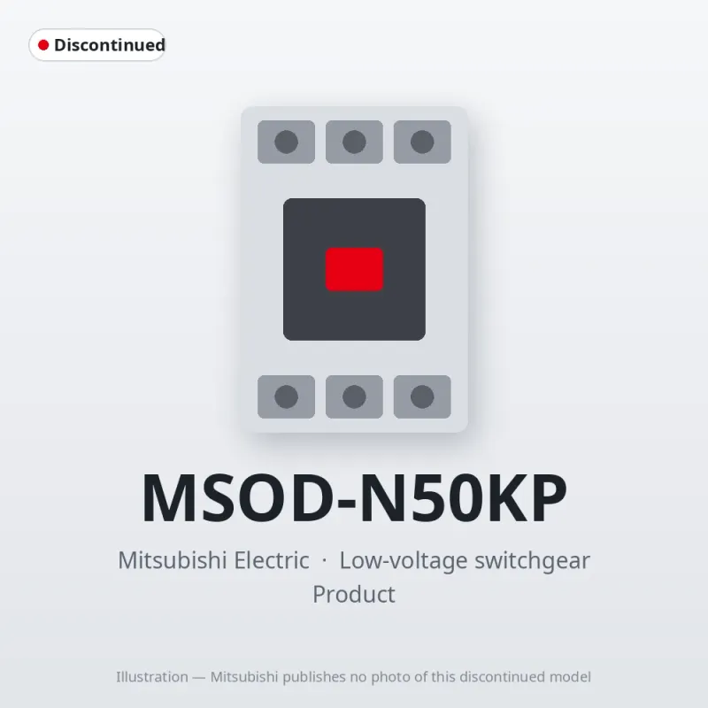 MSOD-N50KP Mitsubishi Low-voltage switchgear Magnetic Starter