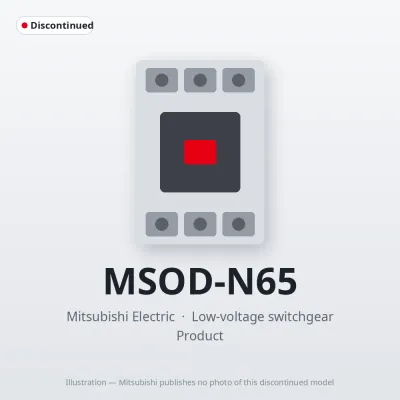 MSOD-N65 Mitsubishi Low-voltage switchgear Magnetic Starter