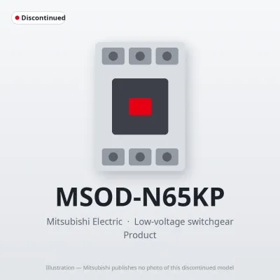 MSOD-N65KP Mitsubishi Low-voltage switchgear Magnetic Starter