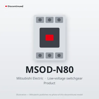 MSOD-N80 Mitsubishi Low-voltage switchgear Magnetic Starter
