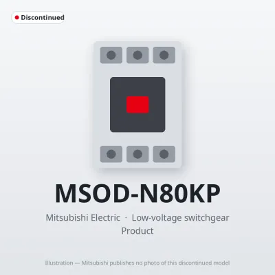 MSOD-N80KP Mitsubishi Low-voltage switchgear Magnetic Starter