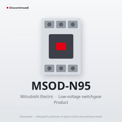 MSOD-N95 Mitsubishi Low-voltage switchgear Magnetic Starter