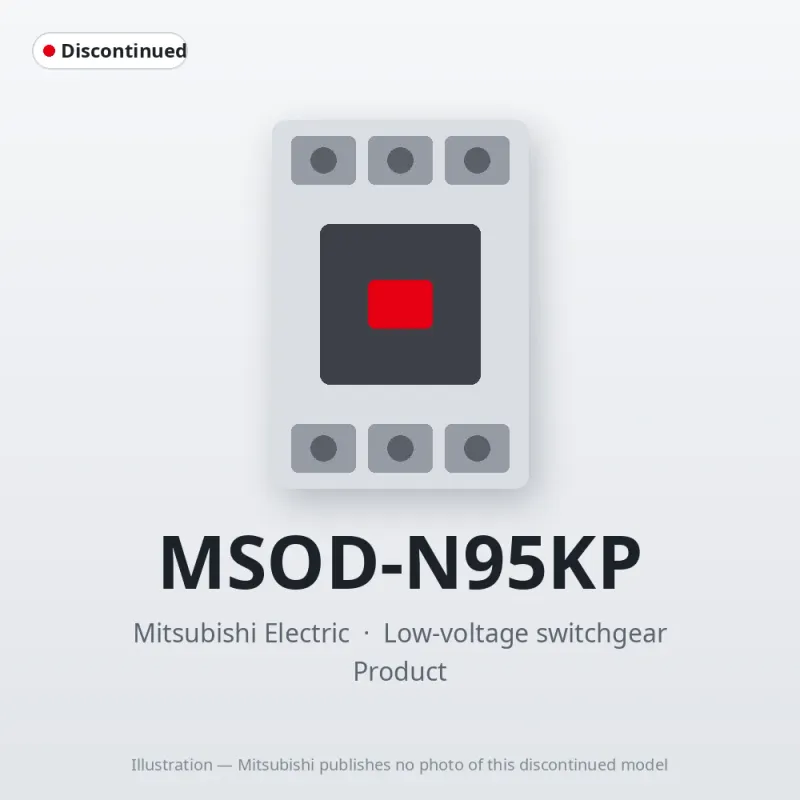 MSOD-N95KP Mitsubishi Low-voltage switchgear Magnetic Starter