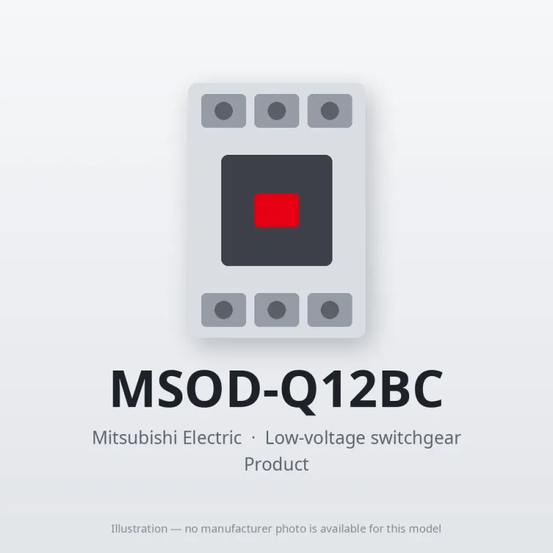 MSOD-Q12BC Mitsubishi Low-voltage switchgear DC Interface Contactor