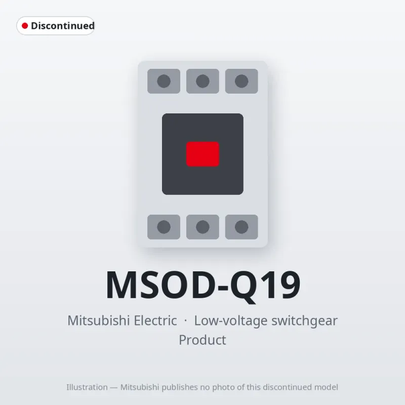 MSOD-Q19 Mitsubishi Low-voltage switchgear DC Interface Contactor