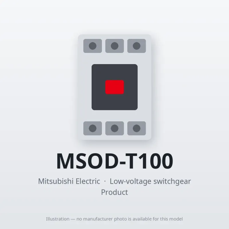 MSOD-T100 Mitsubishi Low-voltage switchgear Magnetic Starter
