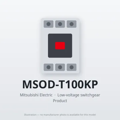 MSOD-T100KP Mitsubishi Low-voltage switchgear Magnetic Starter