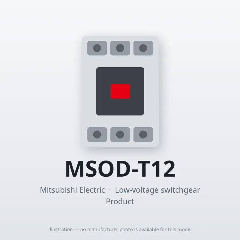 MSOD-T12 Mitsubishi Low-voltage switchgear Magnetic Starter