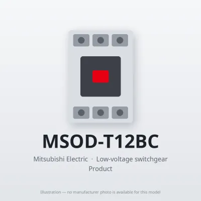 MSOD-T12BC Mitsubishi Low-voltage switchgear Magnetic Starter