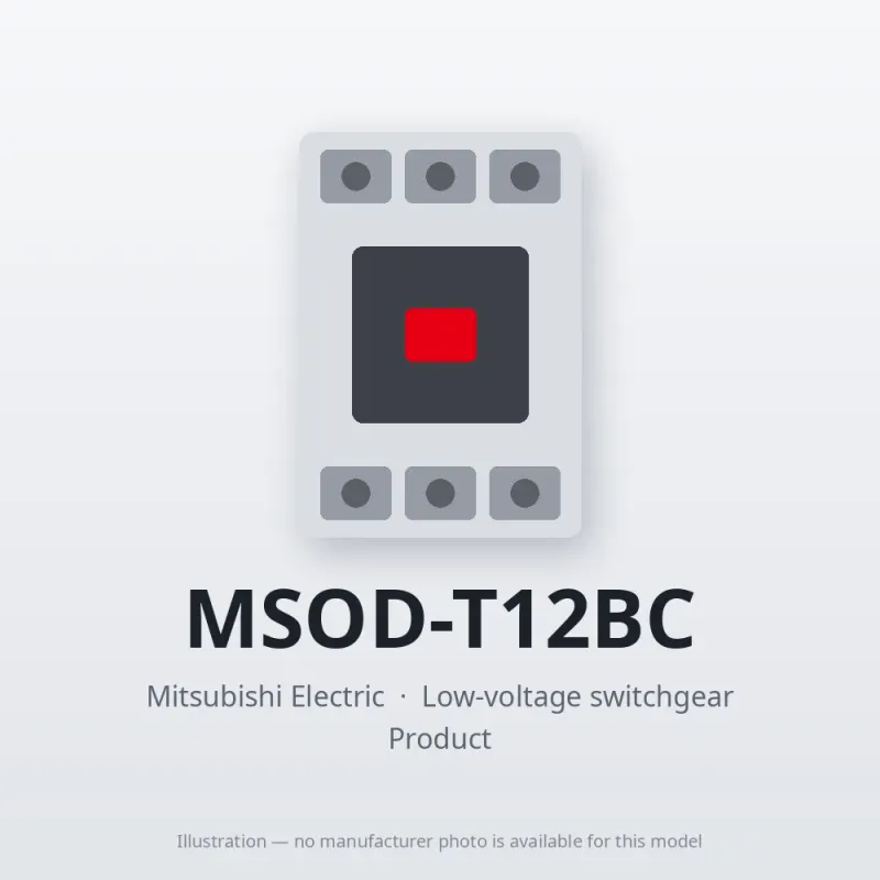 MSOD-T12BC Mitsubishi Low-voltage switchgear Magnetic Starter